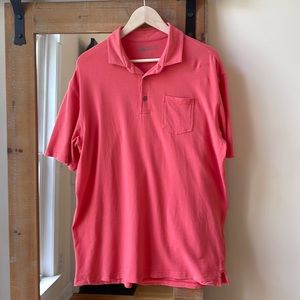Onward Reserve Pink Pocket Polo Golf Shirt Size L